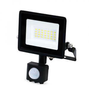Nedis mozg&aacute;s&eacute;rz&eacute;kelős LED reflektor 20W (LLFLP16BLK)
