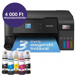 Epson EcoTank L3560 t&ouml;bbfunkci&oacute;s tintasugaras nyomtat&oacute; fekete (C11CK58403)