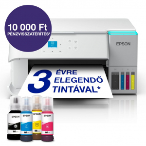 Epson EcoTank L4366 t&ouml;bbfunkci&oacute;s k&uuml;lső tintatart&aacute;lyos nyomtat&oacute; feh&eacute;r (C11CL41409)