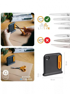 Fiskars Clip-Sharp nagy oll&oacute;&eacute;lező, fekete (1081190)