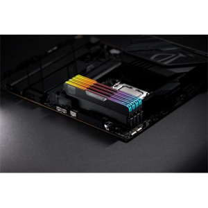 32GB 6400MT/S DDR5 RAM Klevv URBANE V RGB CL30 (2x16GB) fekete (KD5AGUA80-64B300V)