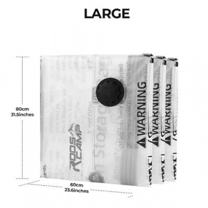 RoosCamp v&aacute;kuumzs&aacute;k szett 4 db 60 &times; 80 cm-es &uacute;jrahaszn&aacute;lhat&oacute; t&aacute;rol&oacute;zs&aacute;k L m&eacute;ret (VSBAGL)