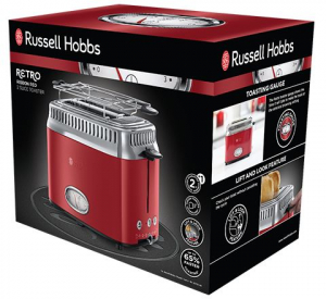 Russell Hobbs 21680-56 Retro piros kenyérpirító