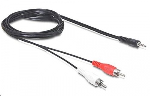 Delock 84212 jack 3.5 mm apa > 2 x RCA apa kábel 5 m