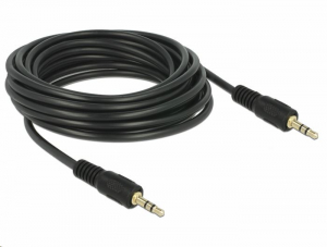 Delock 84438 audio kábel DC jack 3.5 mm apa / apa 5 m