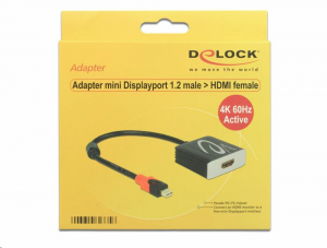 DeLock 62735 mini DisplayPort apa -> HDMI anya 4K aktív adapter