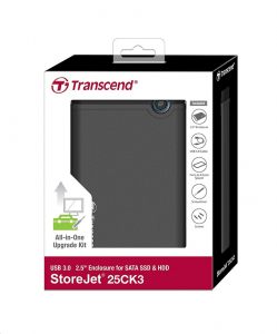 Transcend StoreJet 25CK3 2.5" fekete HDD ház SATA (TS0GSJ25CK3)