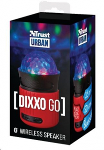 Trust Dixxo Go Bluetooth hangszóró party fényekkel piros (21346)