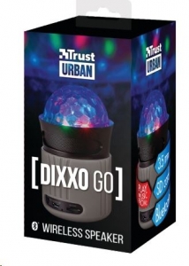 Trust Dixxo Go Bluetooth hangszóró party fényekkel szürke (21345)