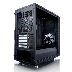 Fractal Design Define Mini C táp nélküli Micro ATX ház fekete (FD-CA-DEF-MINI-C-BK)