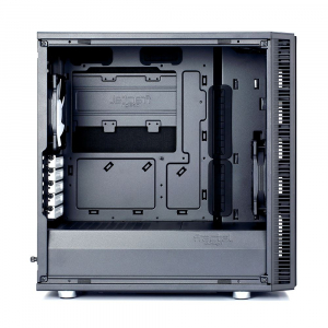 Fractal Design Define Mini C táp nélküli Micro ATX ház fekete (FD-CA-DEF-MINI-C-BK)