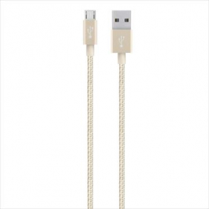 Belkin MIXIT Metallic Micro-USB - USB adat/töltőkábel 1.2m arany  (F2CU021bt04-GLD)