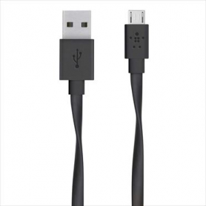 Belkin MIXIT Micro-USB - USB-A lapos adat/töltőkábel 1.8 méter fekete  (F2CU046bt06-BLK)