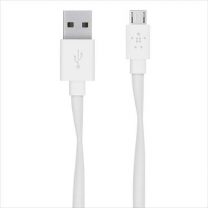 Belkin MIXIT Micro-USB - USB-A lapos adat/töltőkábel 15cm fehér  (F2CU046bt06-WHT)