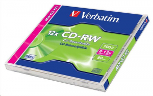 Verbatim SERL 80'/700MB 8-12x CD-RW  normál tok  (43148)