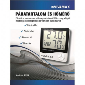 Vivamax páratartalom és hőmérő (GYVPM)
