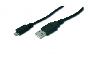 Assmann USB A -> Micro USB B összekötő kábel 1.8m (AK-300127-018-S)