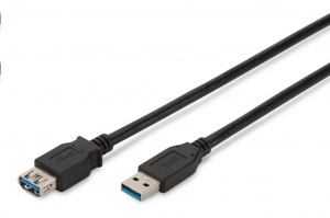 Assmann USB 3.0 hosszabbító kábel 1.8m (AK-300203-018-S)