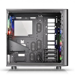 Thermaltake View 31 TG RGB Tempered Glass táp nélküli ablakos ház fekete (CA-1H8-00M1WN-01)