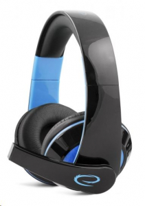 Esperanza CONDOR mikrofonos sztereó gamer fejhallgató fekete-kék (EGH300B)