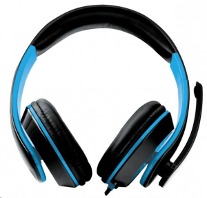 Esperanza CONDOR mikrofonos sztereó gamer fejhallgató fekete-kék (EGH300B)