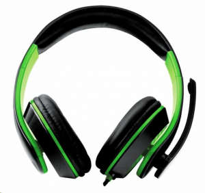 Esperanza CONDOR mikrofonos sztereó gamer fejhallgató fekete-zöld (EGH300G)