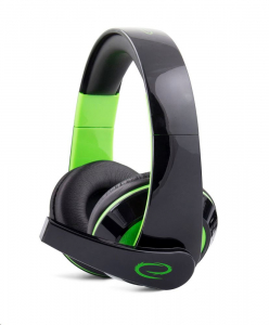 Esperanza CONDOR mikrofonos sztereó gamer fejhallgató fekete-zöld (EGH300G)