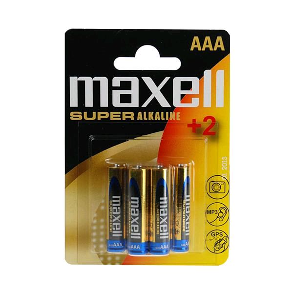 Maxell Alkáli AAA ceruza elem (6db / csomag)  (LR03)