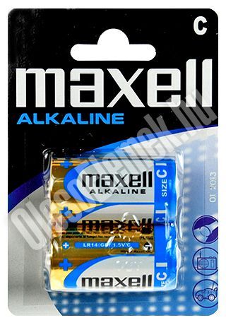 Maxell Alkáli C elem (2db / csomag) /LR14/  (774417.04.EU)