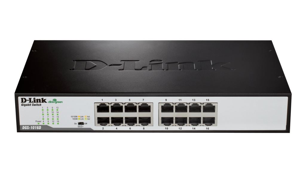 D-Link DGS-1016D  10/100/1000Mbps 16 portos Desktop switch