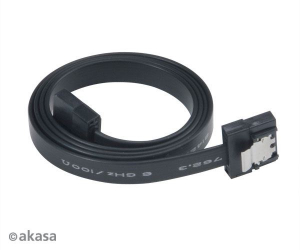 Akasa Proslim SATA3 adatkábel 50cm fekete (AK-CBSA05-50BK)