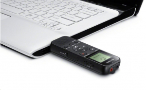 Sony ICD-PX370 digitális diktafon beépített USB csatlakozással fekete (ICDPX370.CE7)