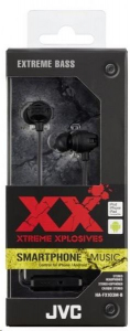 JVC HA-FX103M-B Xtreme Xplosives sorozatú utcai mikrofonos fülhallgató fekete