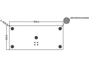 Multibrackets padl&oacute; &aacute;llv&aacute;ny 180 Single LCD/PLAZMA/LED konzol 24-63" fekete  (7350073732425)