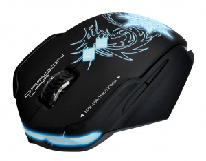 Dragon War ELE-G7 CHAOS Gaming Blue-Sensor egér fekete USB