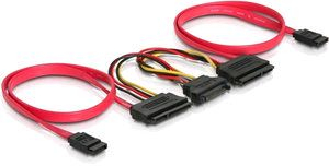 Delock DL84239 SATA All-in-One cable for 2x HDD