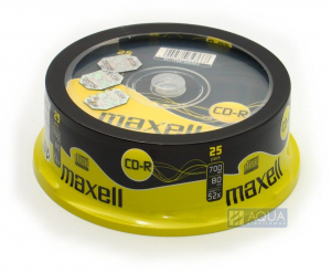 Maxell 80'/700MB 52x hengeres CD lemez 25db/csom