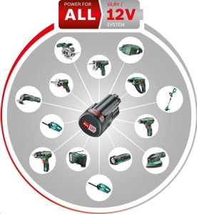 Bosch EasyVac 12 Set akkus kézi porszívó, 2,5 Ah-s akkumulátorral (06033D0001)