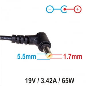 Akyga Notebook autós adapter 65W Acer (AK-ND-34)