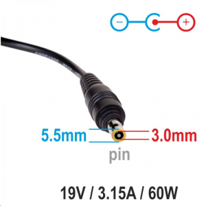 Akyga Notebook autós adapter 60W Samsung (AK-ND-38)