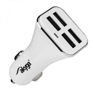 Akyga USB-s hálózati töltő adapter 4xUSB fehér (AK-CH-09)