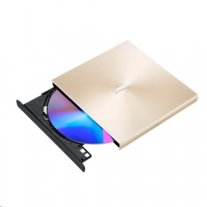 ASUS ZenDrive U9M arany ultravékony, hordozható 8-szoros DVD-író USB Type-C kábellel és M-DISC támogatással (SDRW-08U9M-U/GOLD/G/AS)
