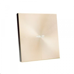 ASUS ZenDrive U9M arany ultravékony, hordozható 8-szoros DVD-író USB Type-C kábellel és M-DISC támogatással (SDRW-08U9M-U/GOLD/G/AS)