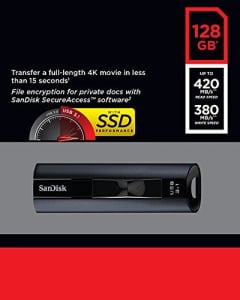 Pen Drive 128GB SanDisk Extreme Pro USB 3.2  (SDCZ880-128G-G46 / 173413)