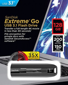Pen Drive 64GB SanDisk Extreme Go USB 3.1  (SDCZ800-064G-G46 / 173410)
