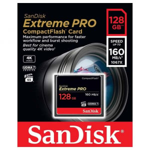 128GB Compact Flash Sandisk Extreme Pro (SDCFXPS-128G-X46 / 123845)