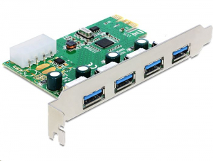 DeLock 4x USB 3.0 bővítő kártya PCI-E (89363)