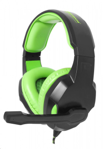 Esperanza EGH350G COBRA Gamer mikrofonos fejhallgató fekete-zöld