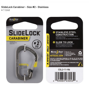 Nite Ize CSL2-11-R6 SlideLock #2 karabiner ezüst