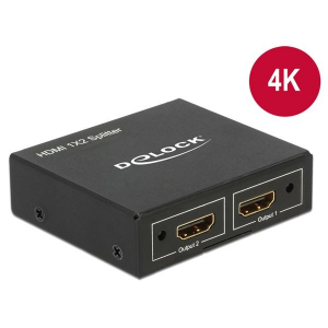 DeLock HDMI Splitter 1 x HDMI bemenet  2 x HDMI kimenet 4k (87701)